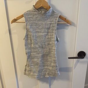 Eri + Ali ribbed mockneck tank